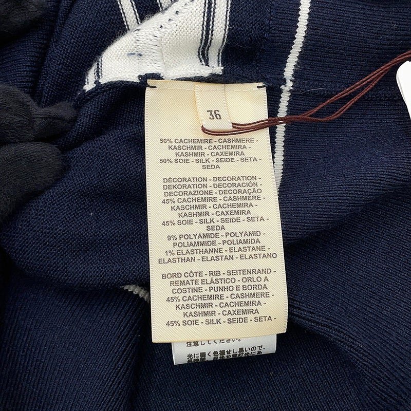 エルメス カーディガン シェーヌダンクル ニットカーディガン シルク カシミヤ レディースサイズ36 HERMES 半袖