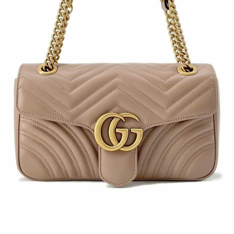 グッチ チェーンショルダーバッグ GGマーモント キルティング レザー ハート 443497 GUCCI バッグ