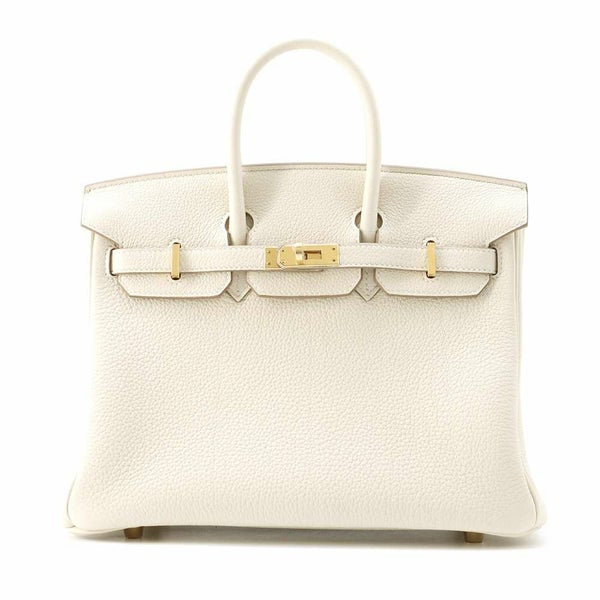 エルメス バーキン25 クレ/ゴールド金具 トゴ W刻印 HERMES Birkin ハンドバッグ