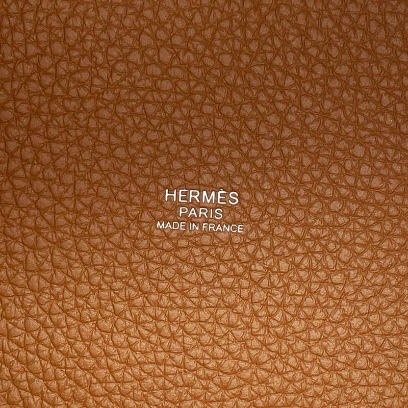 エルメス ハンドバッグ ピコタンロックPM ゴールド/シルバー金具 トリヨンクレマンス W刻印