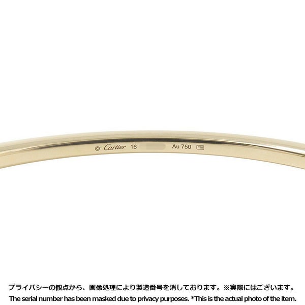 カルティエ ブレスレット エタンセル ドゥ カルティエ セミパヴェセッティング ダイヤ 48P 計0.60ct K18YG サイズ16 B6049916 バングル