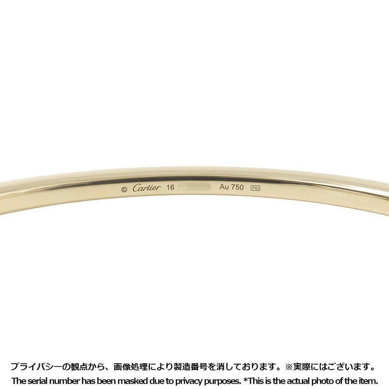 カルティエ ブレスレット エタンセル ドゥ カルティエ セミパヴェセッティング ダイヤ 48P 計0.60ct K18YG サイズ16 B6049916 バングル