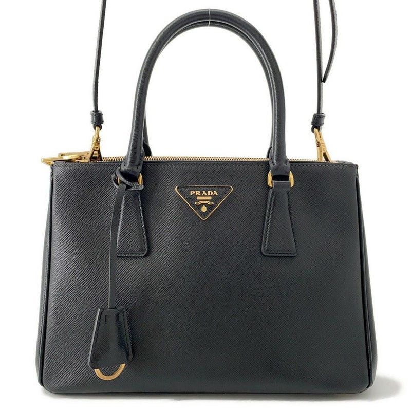 プラダ ハンドバッグ ガレリア サフィアーノレザー 1BA863 PRADA 2way 黒