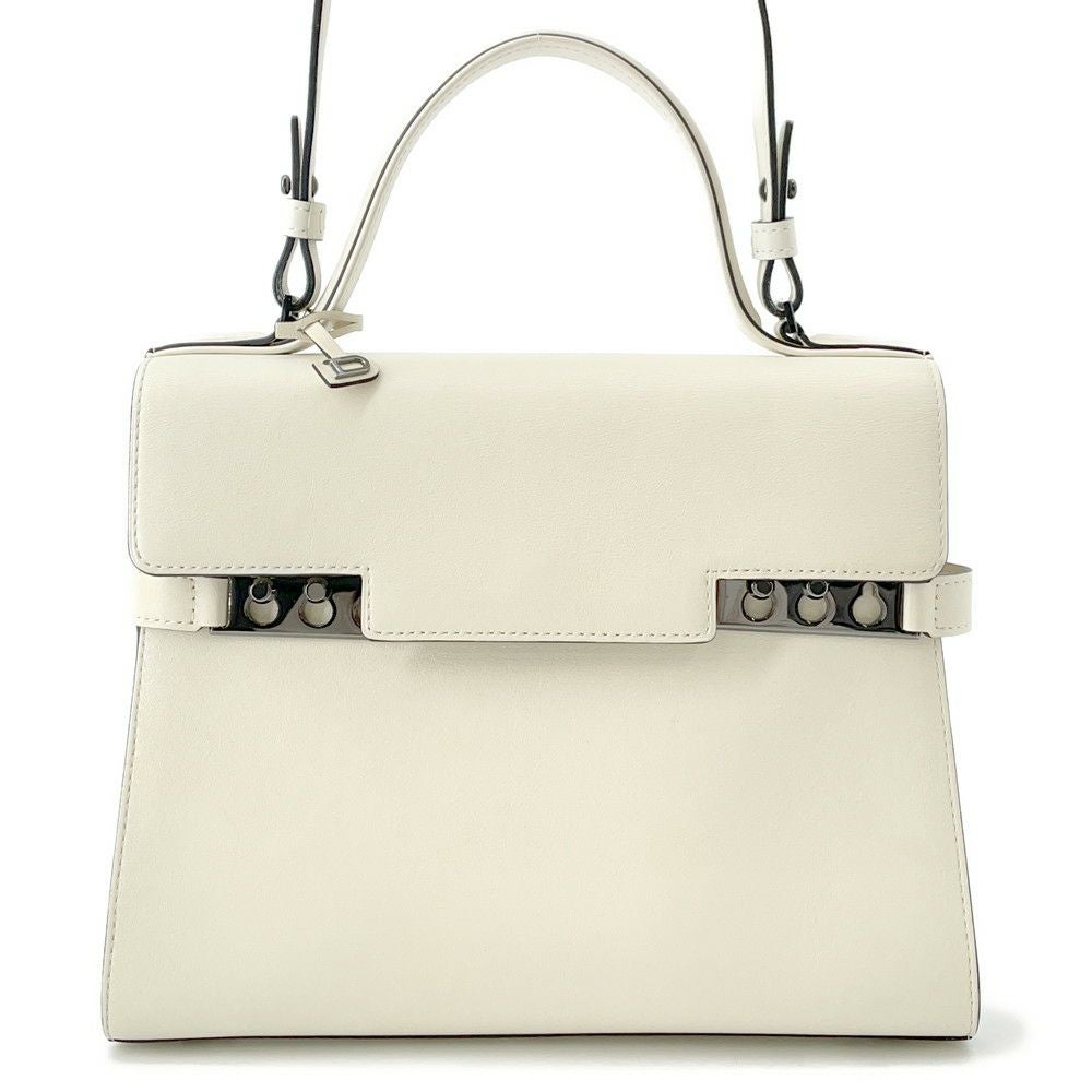 DELVAUX デルヴォー タンペートMM ホワイト Delvaux Tempête MM Frame in Crispy Calf White