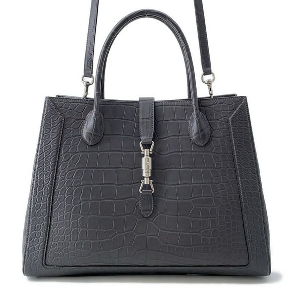 グッチ トートバッグ ジャッキー 1961 ラージ クロコダイル 649015 GUCCI 2way
