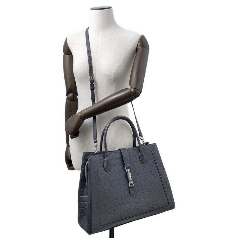 グッチ トートバッグ ジャッキー 1961 ラージ クロコダイル 649015 GUCCI 2way