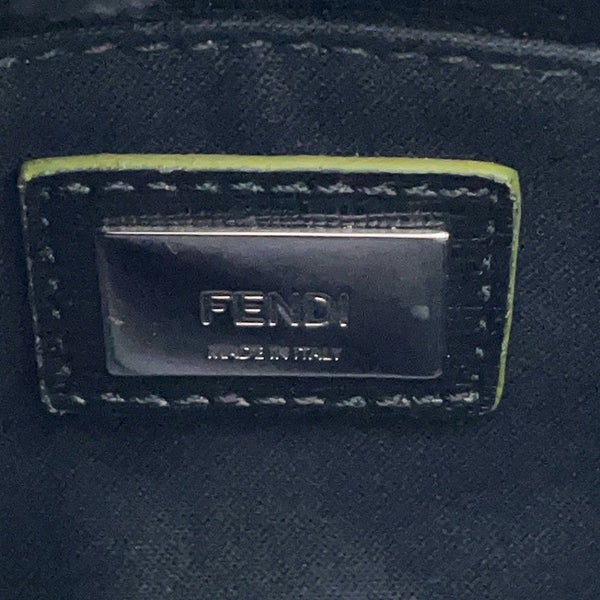 フェンディ ハンドバッグ プチ トゥージュール ロゴ レザー ムートン FENDI 2wayショルダー 黒