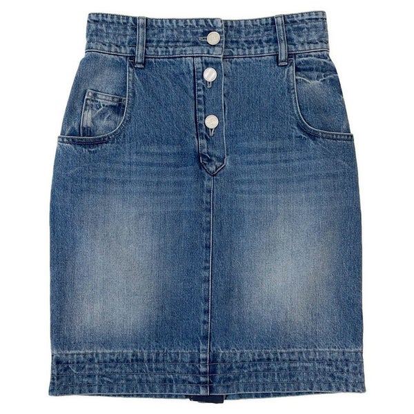 シャネル スカート ココマーク デニム コットン レディースサイズ36 P55976 CHANEL