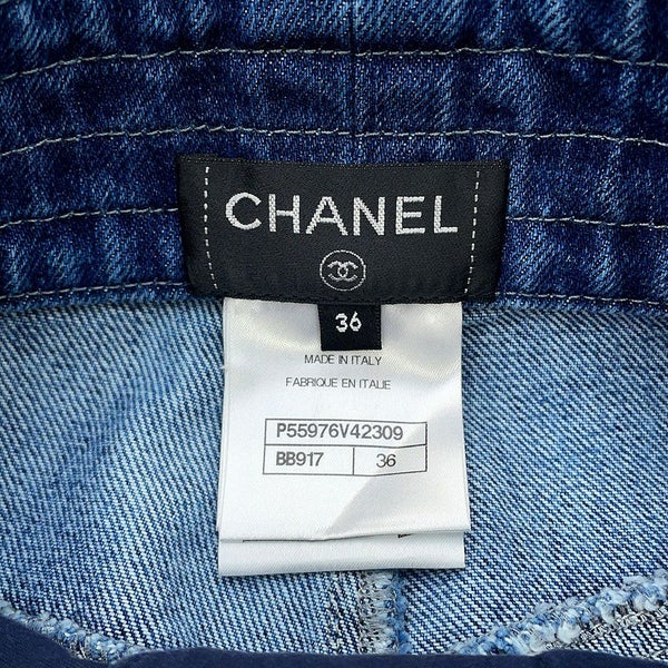 シャネル スカート ココマーク デニム コットン レディースサイズ36 P55976 CHANEL