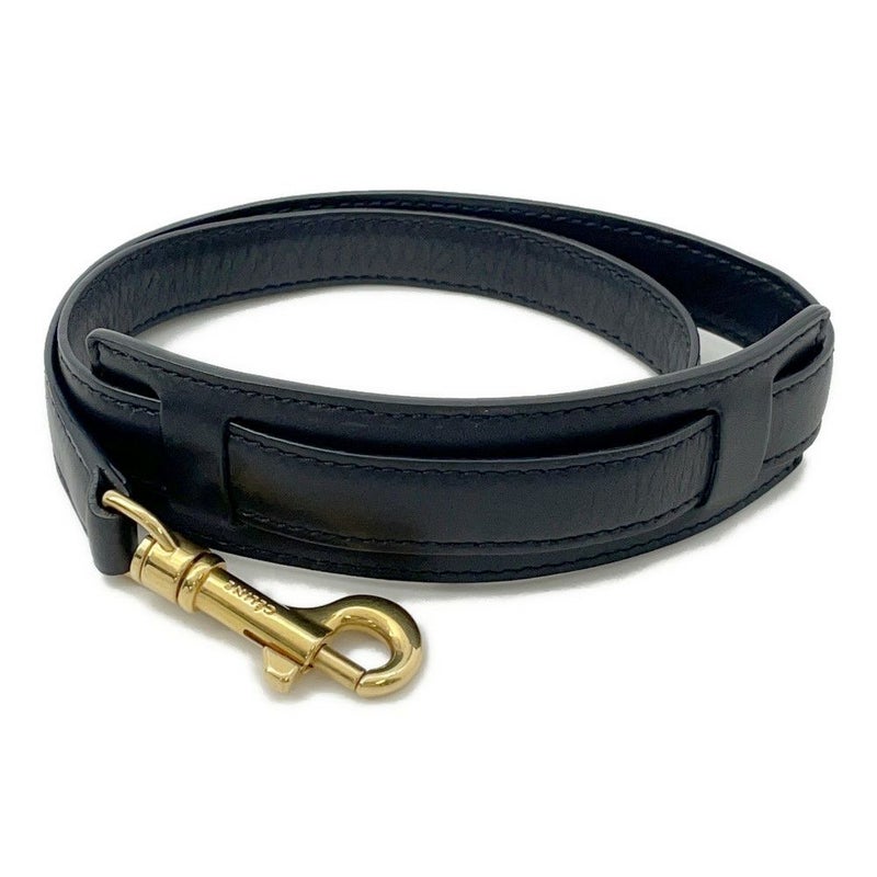 セリーヌ ハンドバッグ トラペーズ クロコ型押しレザー スエード CELINE 2way 黒