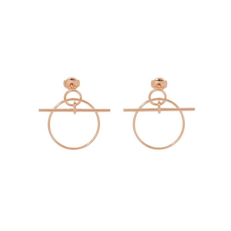 エルメス ピアス ループ ピアス エシャペ K18PGピンクゴールド HERMES ジュエリー