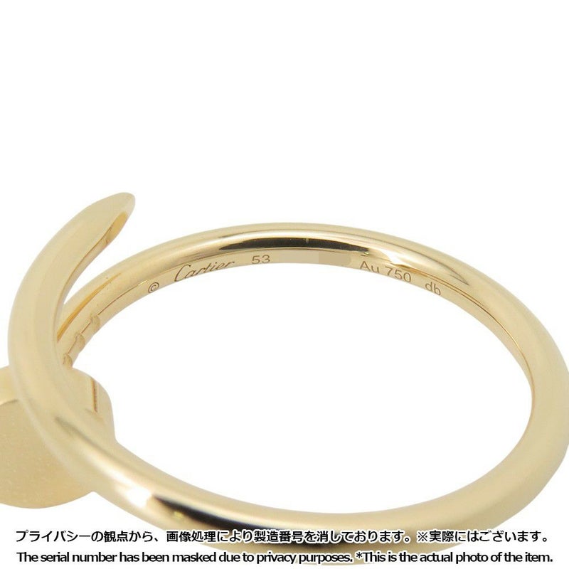 カルティエ リング ジュストアンクル K18YGイエローゴールド スモールモデル SM リングサイズ53 B4225900 Cartier 指輪