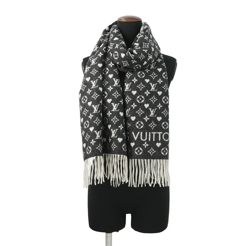 ルイヴィトン マフラー エシャルプ・ゲーム・オン カシミヤ MP2907 LOUIS VUITTON ストール 黒