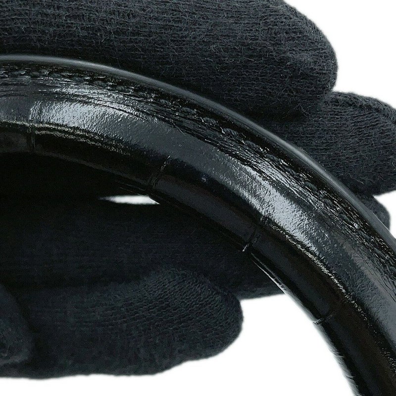 バレンシアガ ハンドバッグ アワーグラス ミディアム クロコダイル型押しレザー 619668 BALENCIAGA 2way 黒