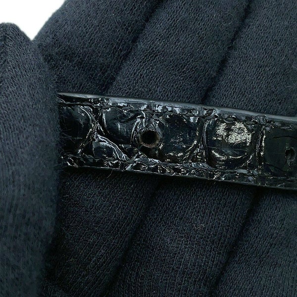 バレンシアガ ハンドバッグ アワーグラス ミディアム クロコダイル型押しレザー 619668 BALENCIAGA 2way 黒