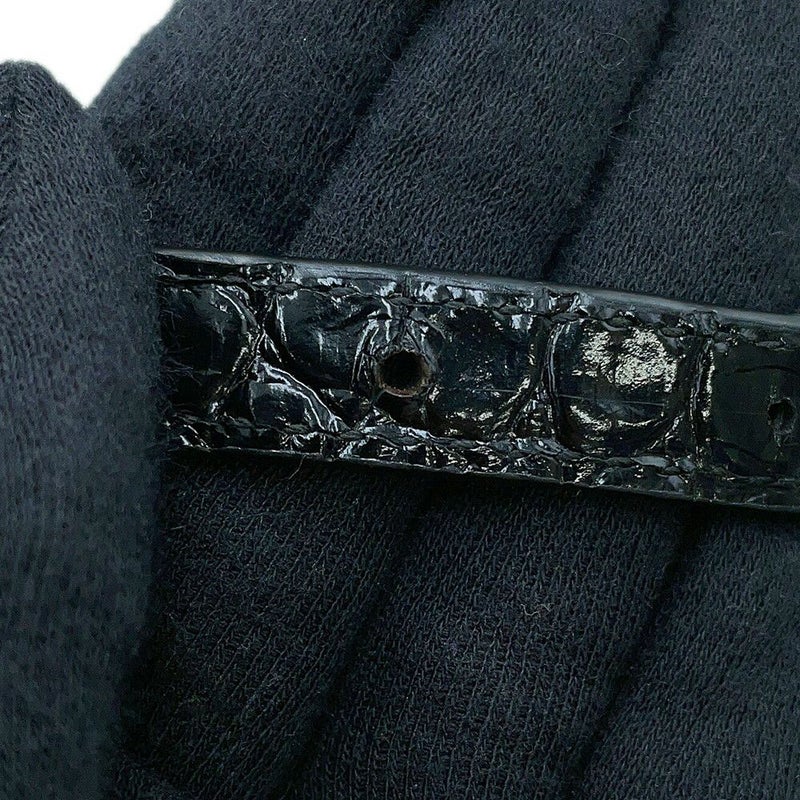 バレンシアガ ハンドバッグ アワーグラス ミディアム クロコダイル型押しレザー 619668 BALENCIAGA 2way 黒