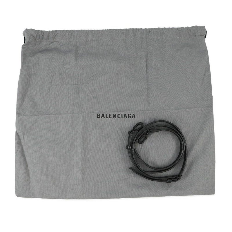 バレンシアガ ハンドバッグ アワーグラス ミディアム クロコダイル型押しレザー 619668 BALENCIAGA 2way 黒