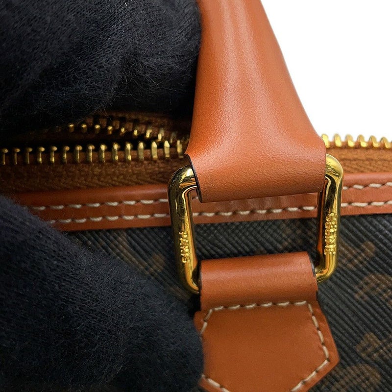 セリーヌ ハンドバッグ トリオンフ スモール ボストン 197582 CELINE 2way ブラウン