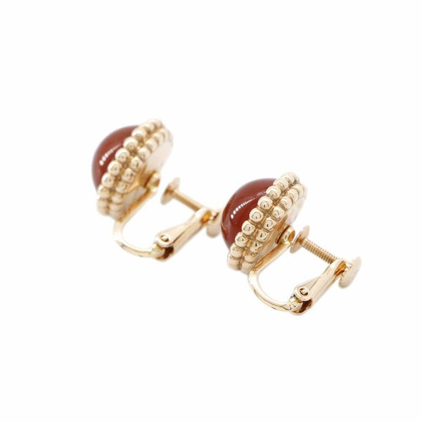 ヴァンクリーフ&アーペル イヤリング ペルレ クルール カーネリアン K18PGピンクゴールド VCARP4E000 ジュエリー