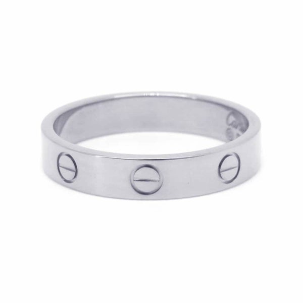 カルティエ リング ミニ ラブリング K18WGホワイトゴールド リングサイズ57 Cartier 指輪 ジュエリー
