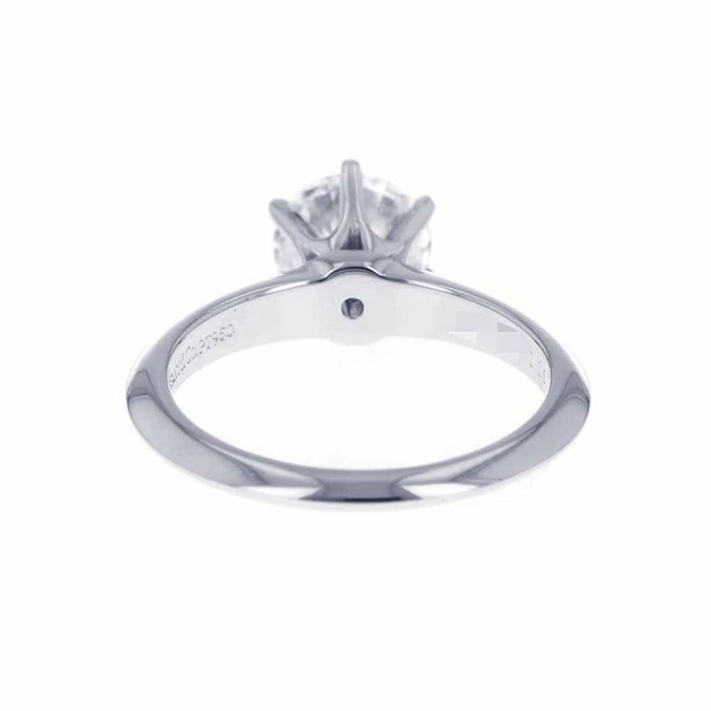 ティファニー リング ソリティア ダイヤモンド 1.25ct Pt950プラチナ リングサイズ約11号 鑑定書付き 指輪 ジュエリー