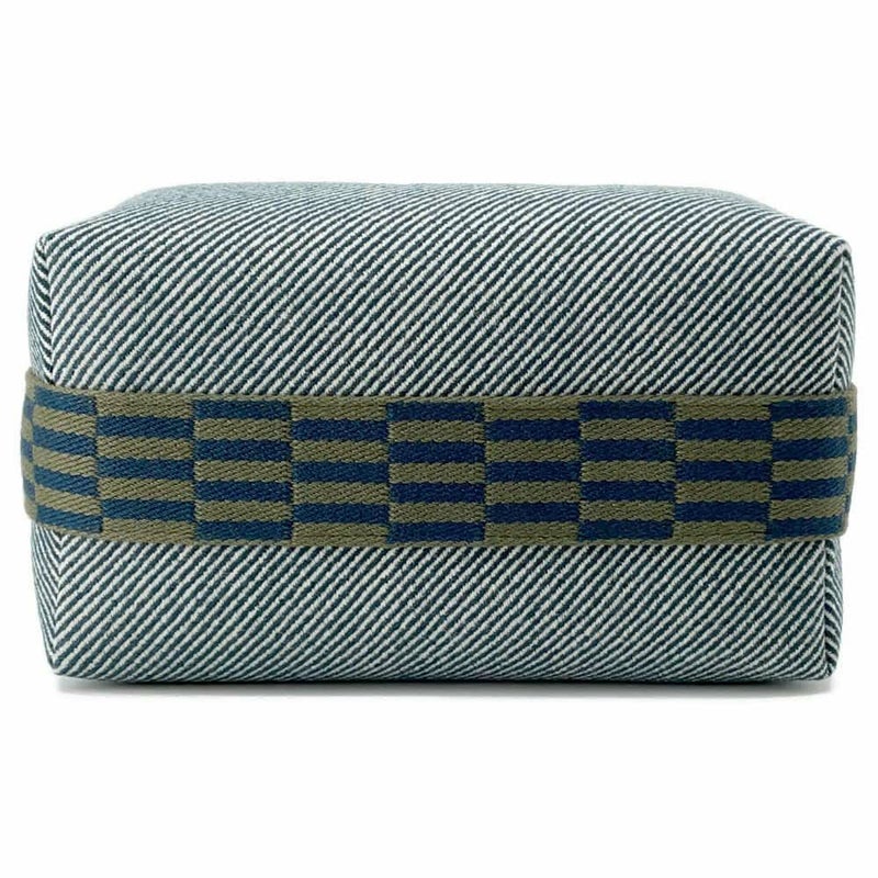 エルメス ポーチ ブリッド・ア・ブラックPM Hナッテ ブルーアビス/シルバー金具 キャンバス HERMES