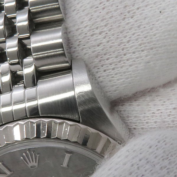 ロレックス デイトジャスト Y番 SS/K18WG 79174NR ROLEX 腕時計 ブラックシェル文字盤 ローマン