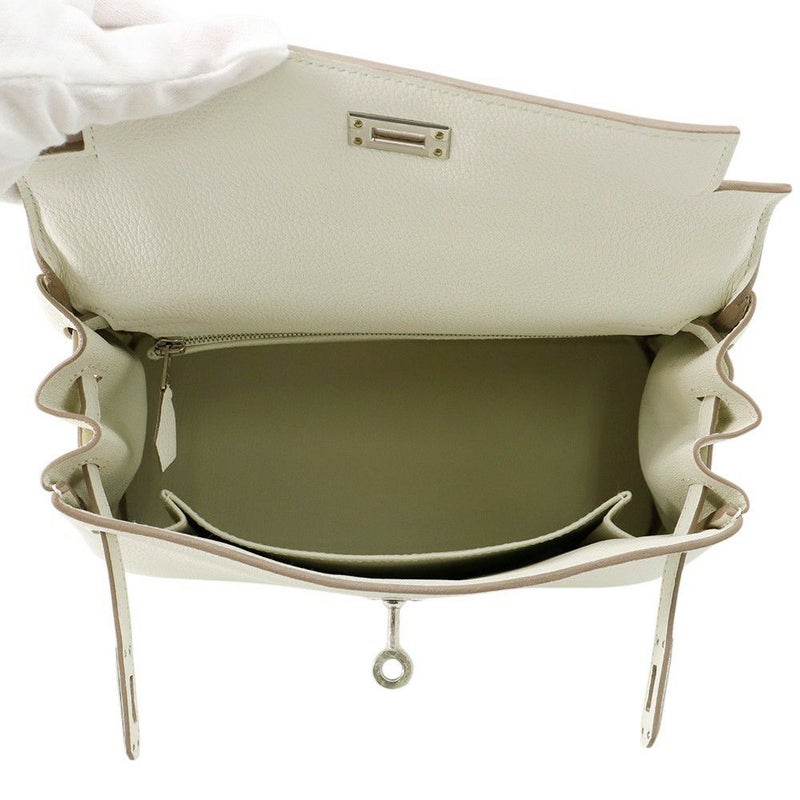 エルメス ハンドバッグ ケリー25 内縫い マッシュルーム/シルバー金具 トゴ B刻印 2wayショルダー