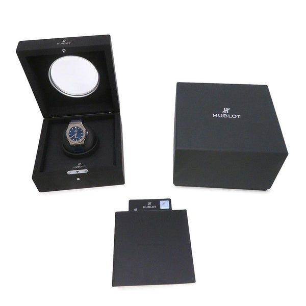 ウブロ クラシック フュージョン チタン/ラバー 542.NX.7170.LR HUBLOT 腕時計 ウォッチ ブルー文字盤