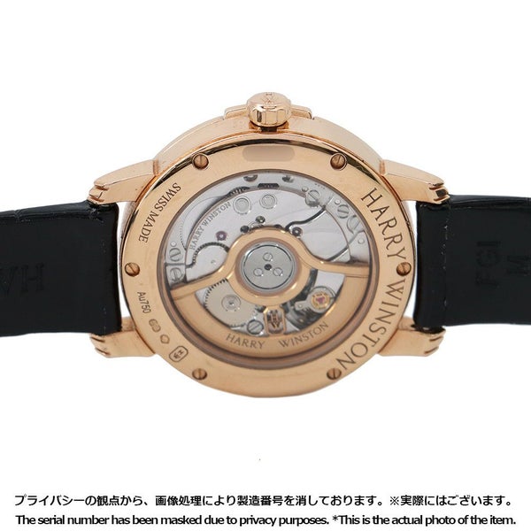 ハリーウィンストン ミッドナイト ダイヤベゼル MIDAHM29RR001 ホワイトシェル文字盤 9Pダイヤ