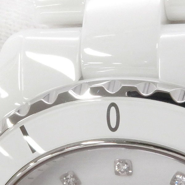 シャネル J12 H5705 CHANEL 腕時計 白文字盤 12Pダイヤ