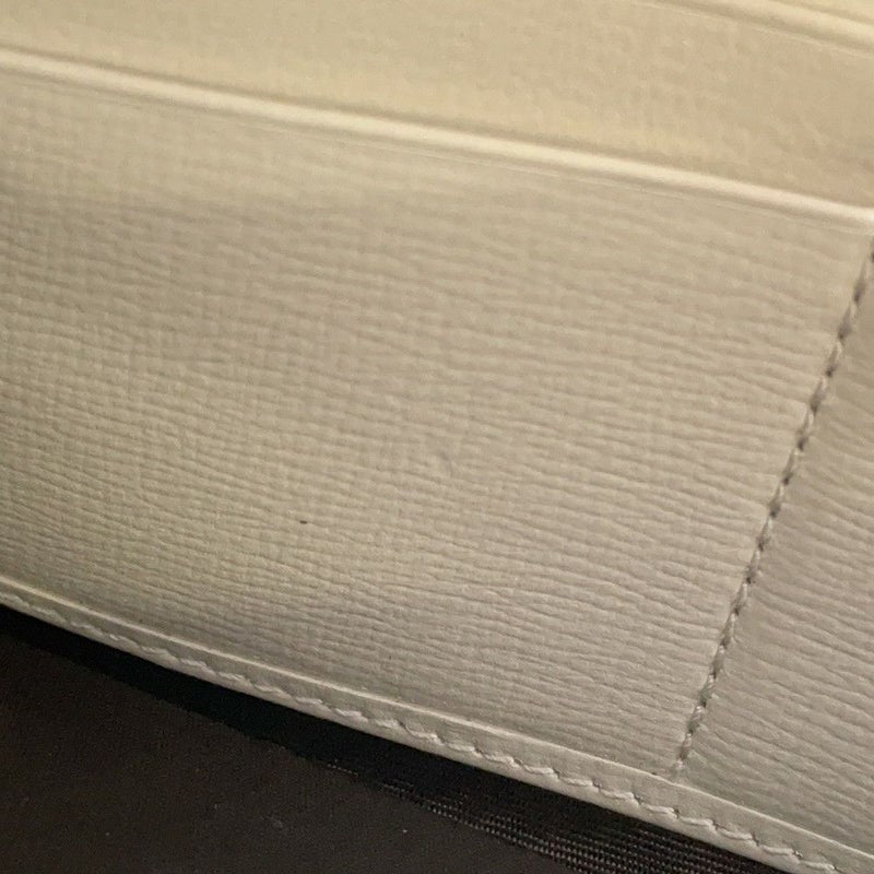 グッチ チェーンウォレット ホースビット 1955 PVC レザー ミラー付き 621888 GUCCI 長財布 白