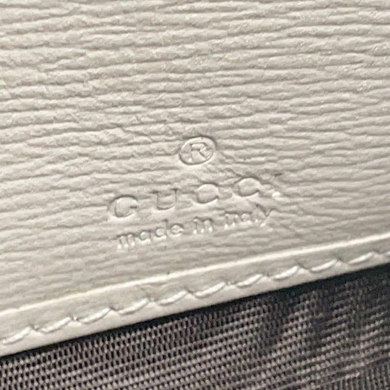 グッチ チェーンウォレット ホースビット 1955 PVC レザー ミラー付き 621888 GUCCI 長財布 白