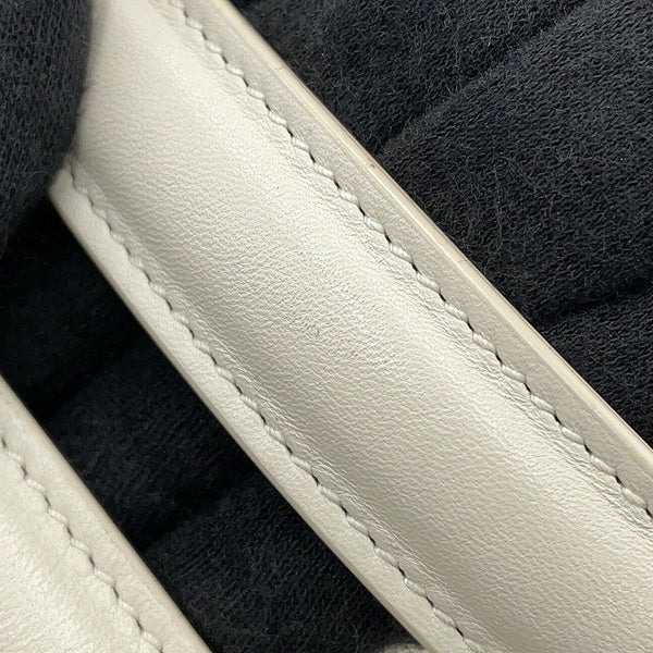 サンローランパリ チェーンショルダーバッグ カリプソ コットン 734153 SAINT LAURENT PARIS 白