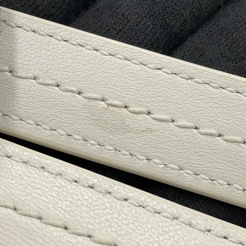 サンローランパリ チェーンショルダーバッグ カリプソ コットン 734153 SAINT LAURENT PARIS 白