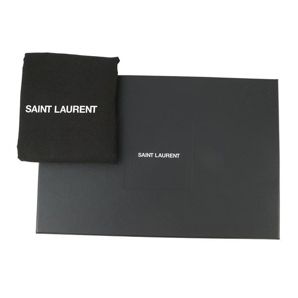 サンローランパリ チェーンショルダーバッグ カリプソ コットン 734153 SAINT LAURENT PARIS 白