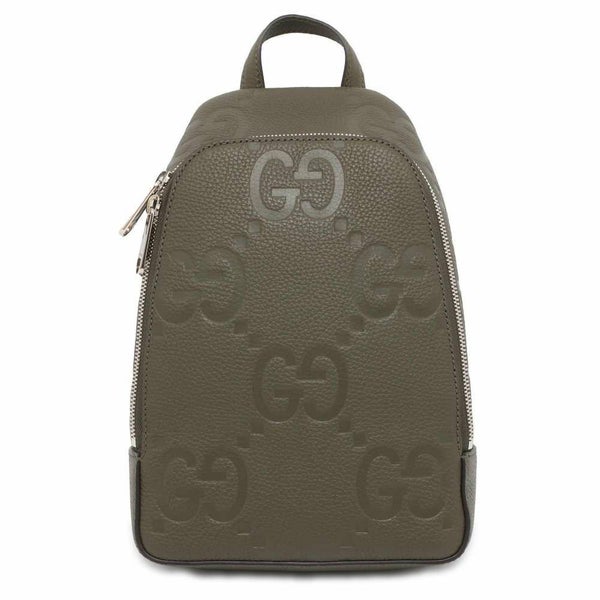 グッチ ボディバッグ ジャンボGG クロスボディバッグ レザー 766937 GUCCI バッグ カーキ