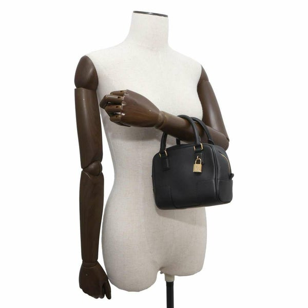 ロエベ ハンドバッグ アマソナ16 スクエア レザー A039N21X01 LOEWE 2wayショルダー 黒