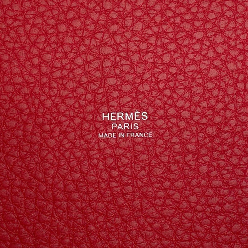 エルメス ハンドバッグ ピコタンロックMM ルージュラデュー/シルバー金具 トリヨンクレマンス K刻印