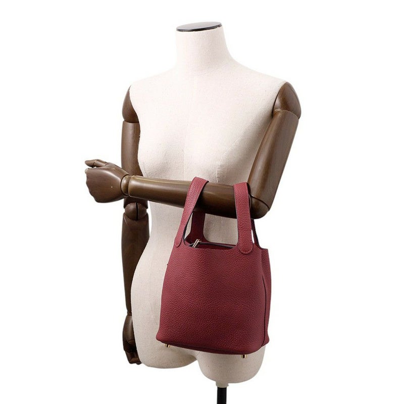 エルメス ハンドバッグ ピコタンロックPM ルージュアッシュ/ゴールド金具 トリヨンクレマンス W刻印