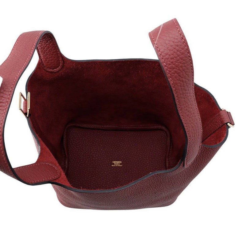 エルメス ハンドバッグ ピコタンロックPM ルージュアッシュ/ゴールド金具 トリヨンクレマンス W刻印