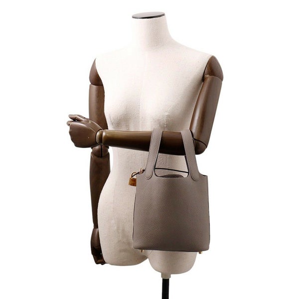 エルメス ハンドバッグ ピコタンロックPM エタン/ゴールド金具 トリヨンクレマンス D刻印