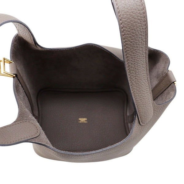 エルメス ハンドバッグ ピコタンロックPM エタン/ゴールド金具 トリヨンクレマンス D刻印