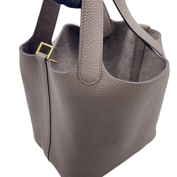 エルメス ハンドバッグ ピコタンロックPM エタン/ゴールド金具 トリヨンクレマンス D刻印