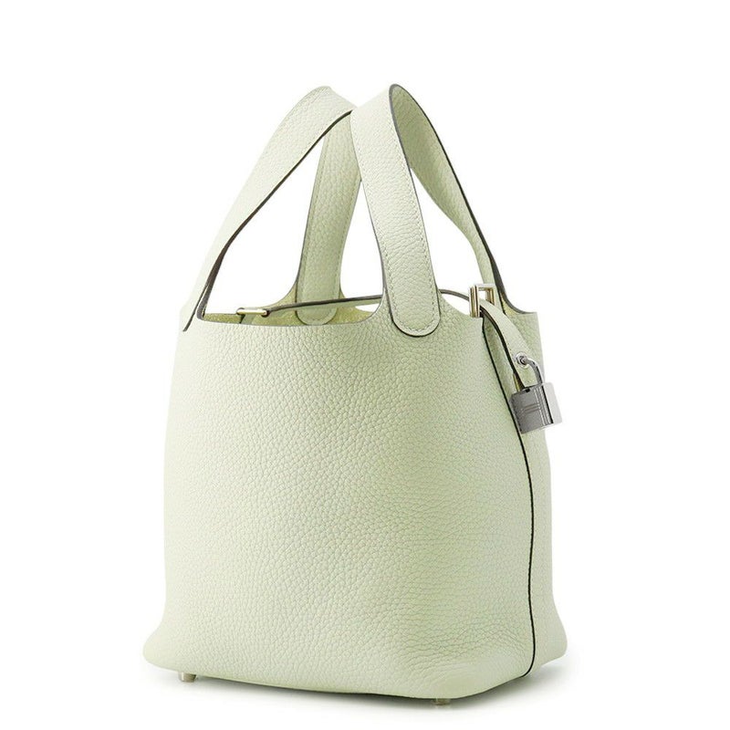 エルメス ハンドバッグ ピコタンロックPM グリネヴェ/シルバー金具 トリヨンクレマンス B刻印