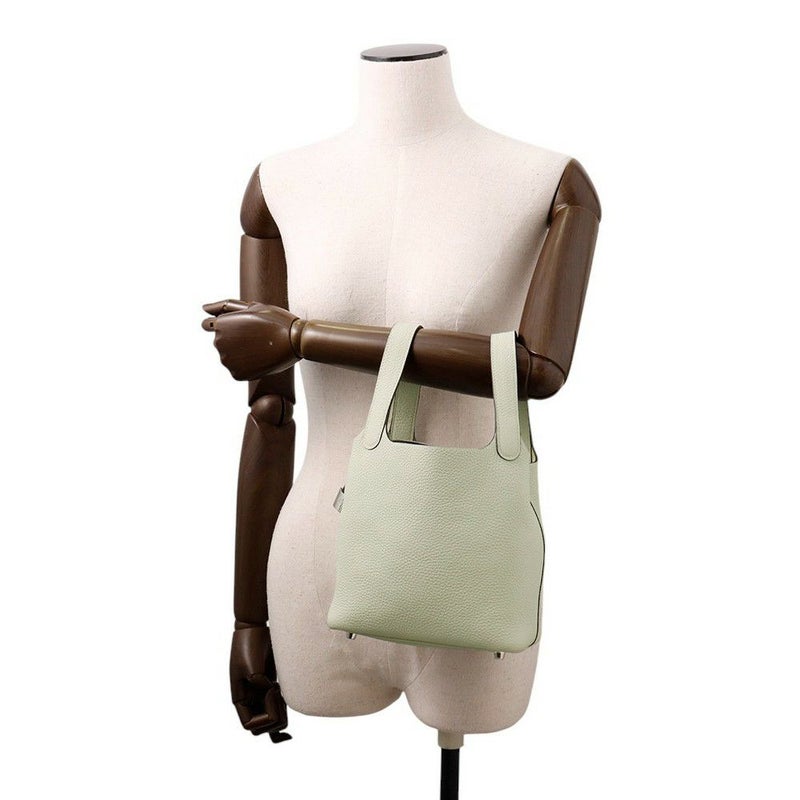 エルメス ハンドバッグ ピコタンロックPM グリネヴェ/シルバー金具 トリヨンクレマンス B刻印