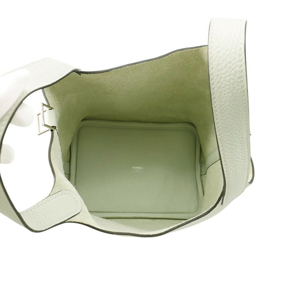 エルメス ハンドバッグ ピコタンロックPM グリネヴェ/シルバー金具