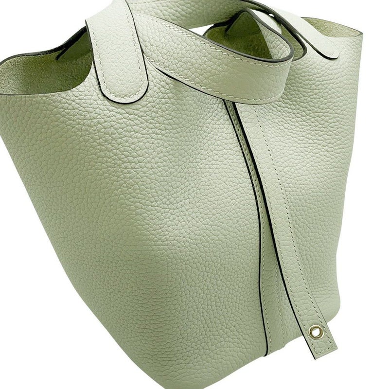 エルメス ハンドバッグ ピコタンロックPM グリネヴェ/シルバー金具 トリヨンクレマンス B刻印