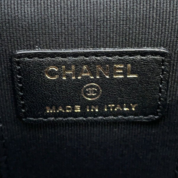 シャネル チェーンショルダーバッグ スモール バニティケース ラムスキン AP2198 CHANEL ポシェット 黒 ヴァニティ