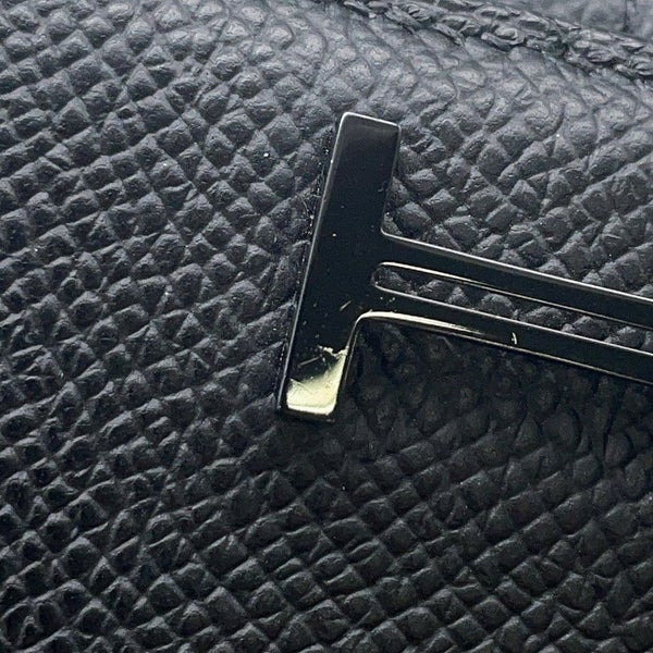 エルメス 二つ折り財布 ベアンコンパクト モノクローム ブラック/ブラック金具 エプソン U刻印 黒